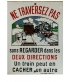 Reproduction Plaque "Ne Traversez pas" émaillerie Laborde-Dunois