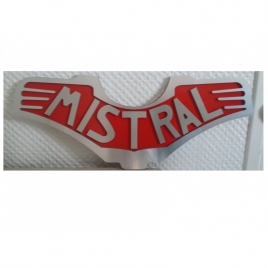 Plaque frontale du train Mistral vapeur