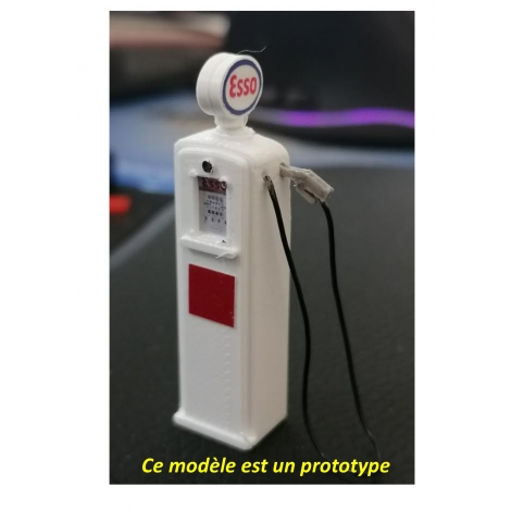 1/43,5 Diorama, pompe à essence années 1970 Esso