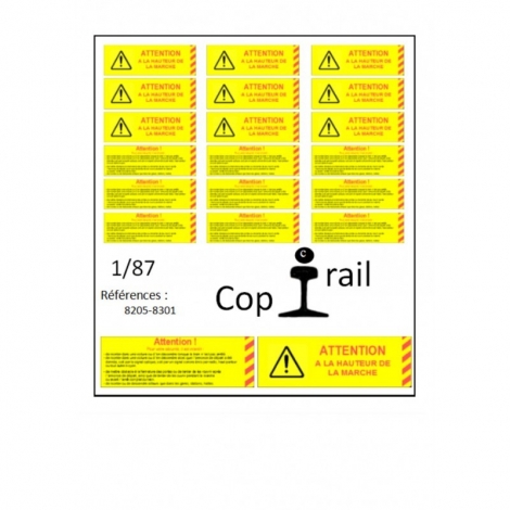 Signalétique 1/87 réf: 8205