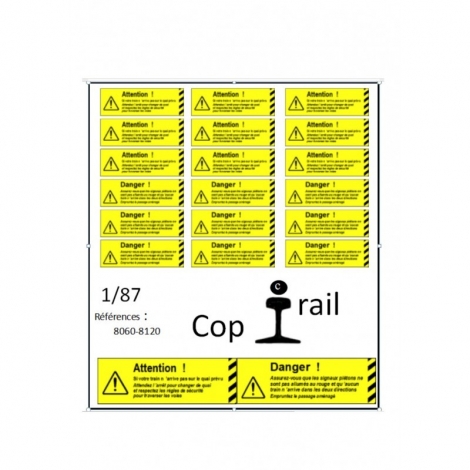 Signalétique 1/87 réf : 8060-8120