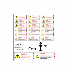 Signalétique 1/87 réf 8030