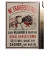 Plaque "Ne traversez pas "Laborde, format carte postale 15 x 10,5