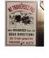 Plaque "Ne traversez pas " Jean, format carte postale 15 x 10,5