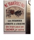 Plaque "Ne traversez pas " Auer, format carte postale 15 x 10,5