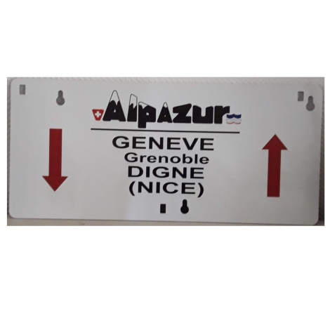 Plaque d'itinéraire Alpazur