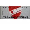 Plaque  d'itinéraire Compagnie Générale Transatlantique