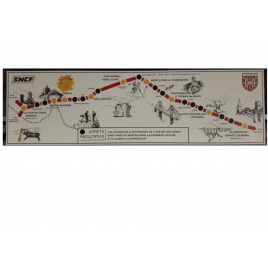 Ancienne plaque de la ligne du Train jaune