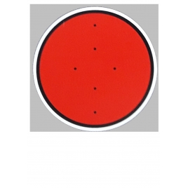 Disque rouge, signalisation mécanique