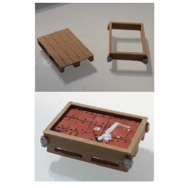 Palette et réhausse de palette de brigade voie