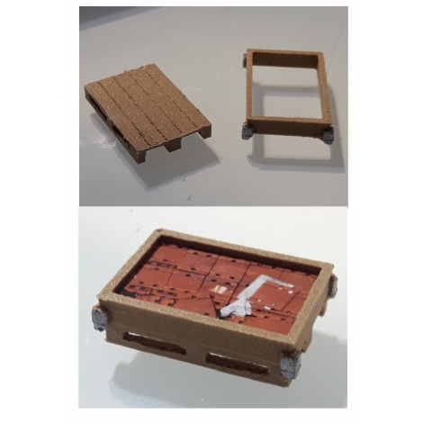 Palette et réhausse de palette de brigade voie