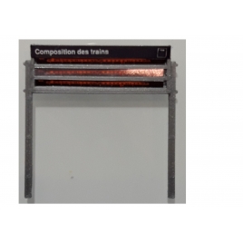 TRV 300 Tableau de Repérage des Voitures Composition des trains 1/43,5