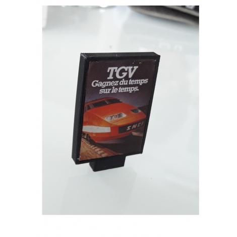 Sucette JC DECAUX. Panneau publicitaire échelle Zéro Mobilier Urbain Plan Information