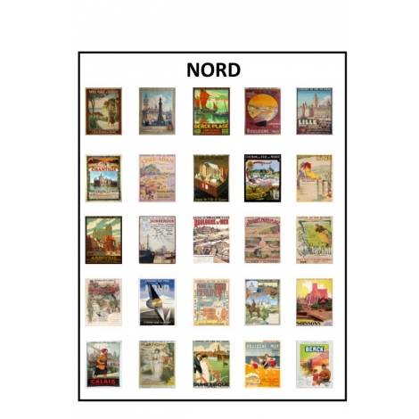 Affiches Chemin de fer du Nord 1/87 échelle ho