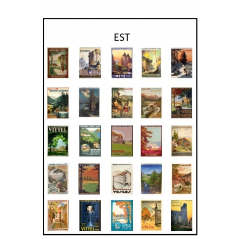 Affiches Chemin de fer de l' Est, échelle 1/87 échelle ho