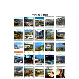 Afiiches Sncf Prenons le train échelle zéro
