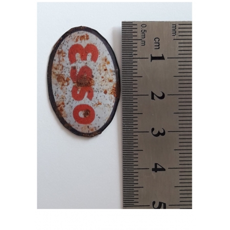 Plaque émaillée Esso, 1/43-1/87