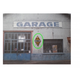 Plaque émaillée Losange Renault 1959 1/43,5-1/87