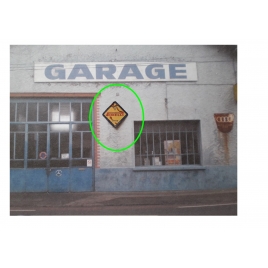 Repro d'une plaque émaillée " Pirelli" 1/43,5-1/87