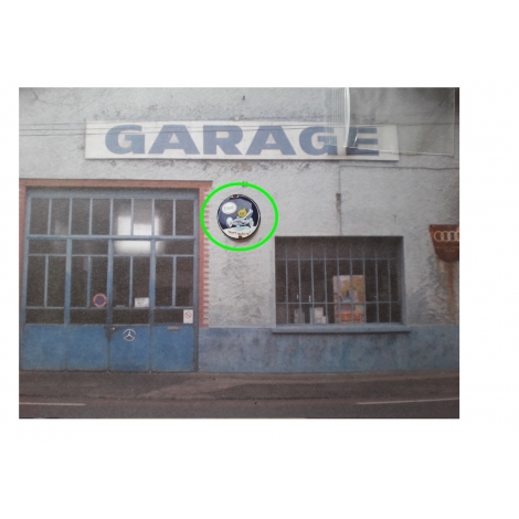 Repro de plaque émaillée "Esso avec Goutte" 1/43,5 - 1/87