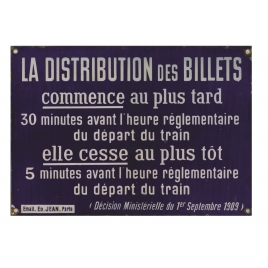 Plaque Dépôt de colis Rouge