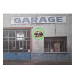 Repro de plaque émaillée " Michelin Bibendum ovale" 1/43,5 - 1/87