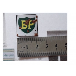 Repro de plaque émaillée "Bp"  - 1/87