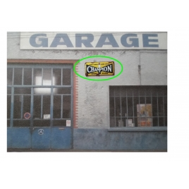 Repro de plaque émaillée "Champion" 1/43,5 - 1/87