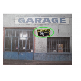 Repro de plaque émaillée " Michelin Bibendum Tyres" 1/43,5 - 1/87