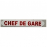 Plaque "Chef de gare Rouge"