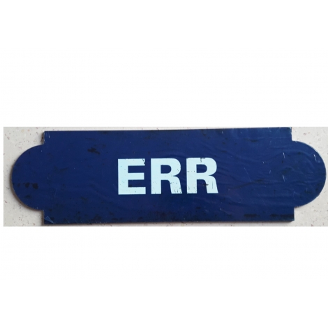Repro plaque de la gare d'ERR, desservie par le train Jaune