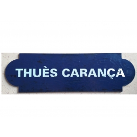 Repro de la plaque de la gare d' ERR, desservie par le Train jaune