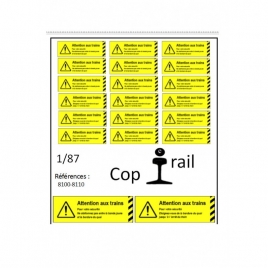 Signalétique 1/87 réf : 8100-8110