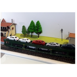 Voitures 1/87 pour porte-autos train auto-couchettes