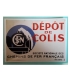 Carte postale Dépôt de colis, premier logo