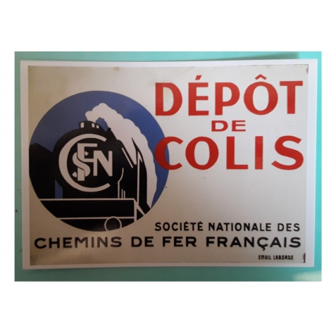 Carte postale Dépôt de colis, premier logo
