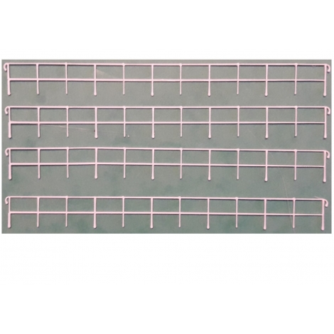 Rambarde blanche Sncf, échelle ho 1/87