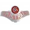 Logo entrelacé Sncf pour plaque Mistral vapeur