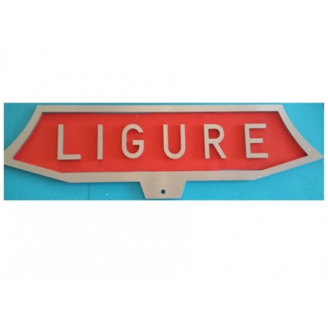 Plaque de train Ligure