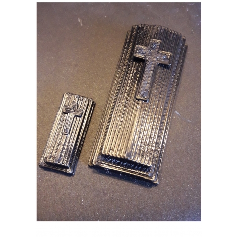 Pierre tombale inspirée de la Tombe d'Edith Piaf, échelle ho