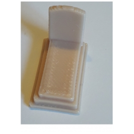 Pierre tombale inspirée de la Tombe de Simone de Beauvoir et de Jean-Paul Sartre, échelle ho