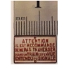 Plaque de passage à  niveau Attention, il est recommandé 1/43,5