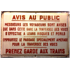Avis au public échelle zéro 1/43,5