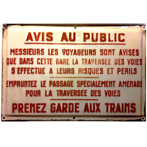 Avis au public échelle zéro 1/43,5