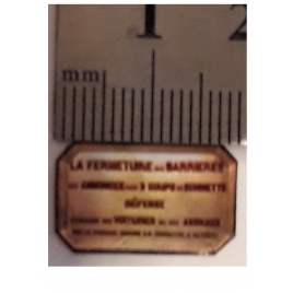 La fermeture des barrières 1/43,5