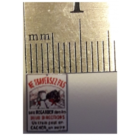 Plaque passage à niveau Ne traversez pas Laborde 1/43,5