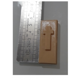 Pierre tombale n° 5, échelle zéro en pierre