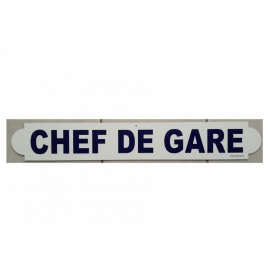 Plaque Chef de gare