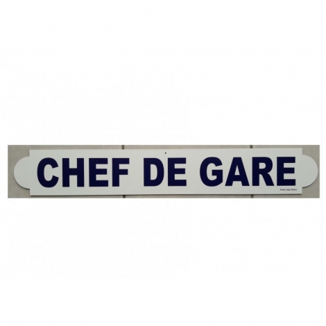 Plaque Chef de gare