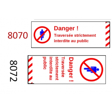 Plaque de sécurité de gares 8070 8072 échelle zéro